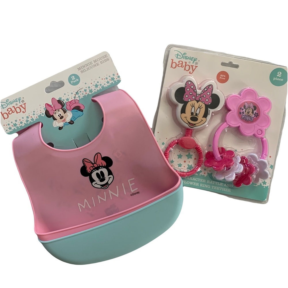 Disney Baby Minnie Mouse Gift Set-pink/white/blue